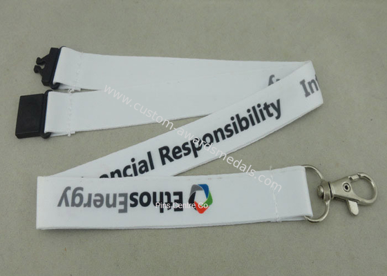 Sport Meeting Neck Custom Printed Lanyards Polyester With Mobile Holder