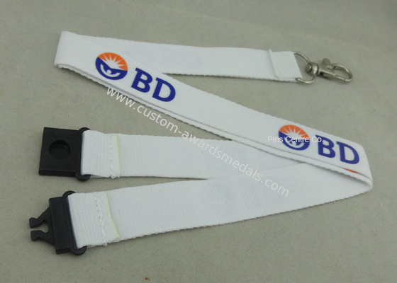 Silk Screen Printing Promotional Lanyards Polyester Lanyard Multi Colors