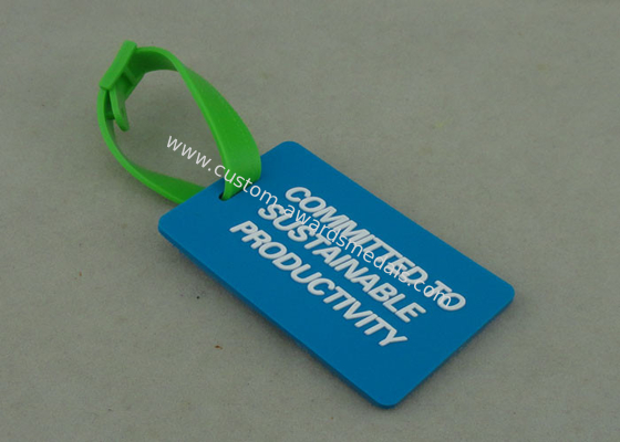 Business Promotion Promotional PVC Keyring Rubberized 4.0 Mm Thickness