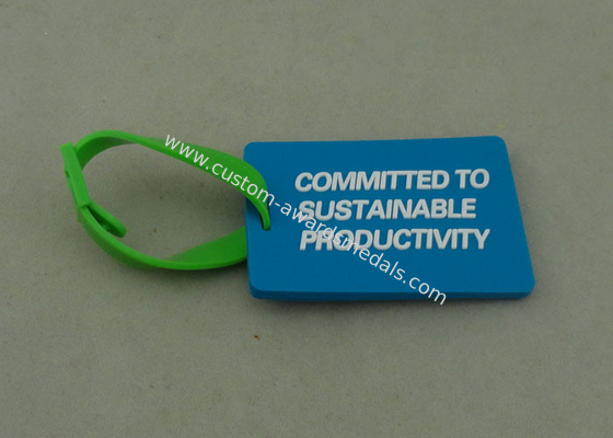 Business Promotion Promotional PVC Keyring Rubberized 4.0 Mm Thickness