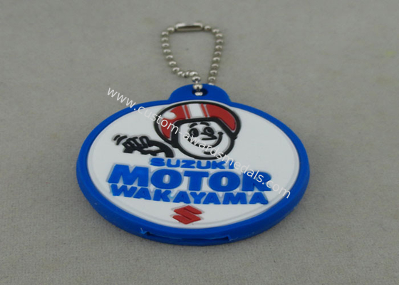 Promotional PVC Keychain , Colorful PVC Badge For Bag Zipper