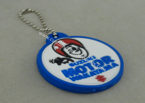 Promotional PVC Keychain , Colorful PVC Badge For Bag Zipper