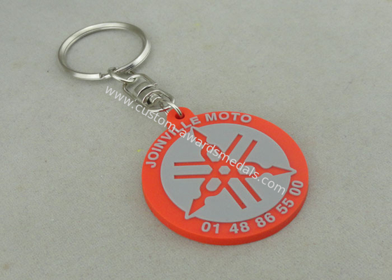 2D PVC Injection Keychain For Business Promotion , Customized PVC Badges.