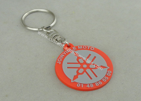 2D PVC Injection Keychain For Business Promotion , Customized PVC Badges.