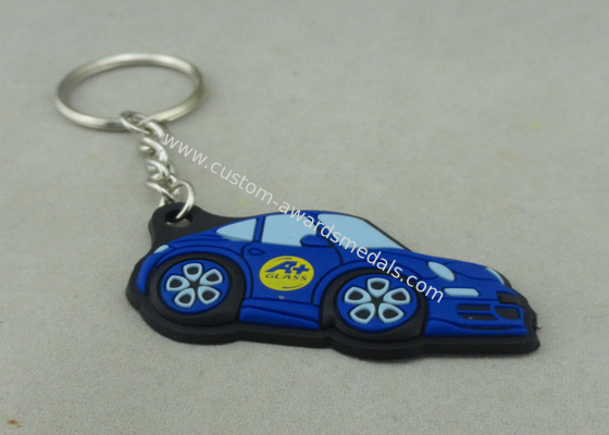 Customized Colorful PVC Keychain , 3D Soft PVC Promotional Key Tag