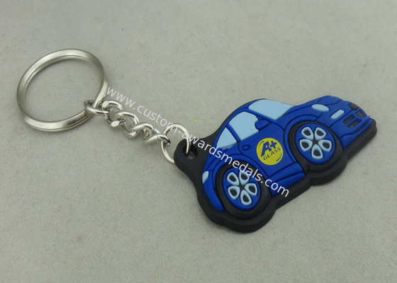 Customized Colorful PVC Keychain , 3D Soft PVC Promotional Key Tag