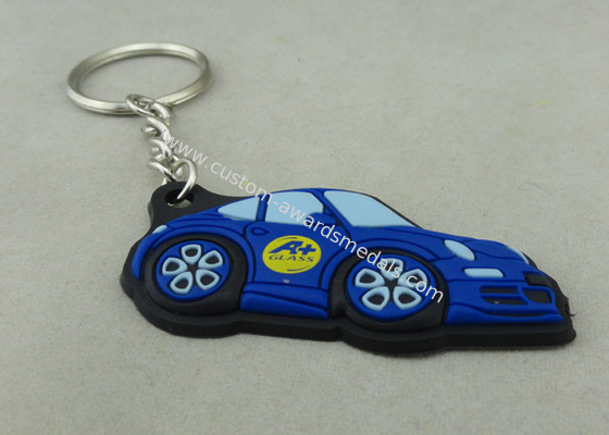 Customized Colorful PVC Keychain , 3D Soft PVC Promotional Key Tag