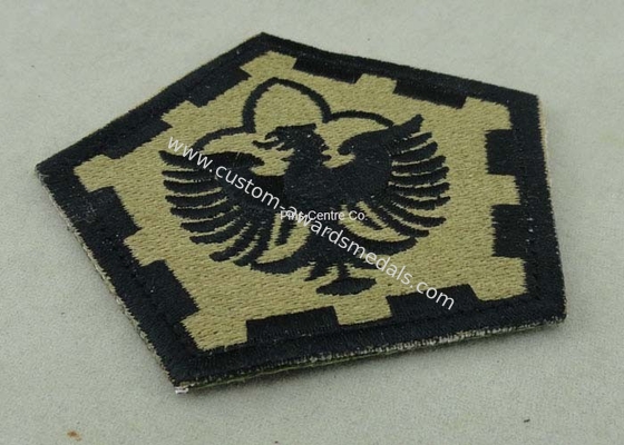 The Pentagon Clothes Patches Badges , Custom Embroidery Patches With Velcro