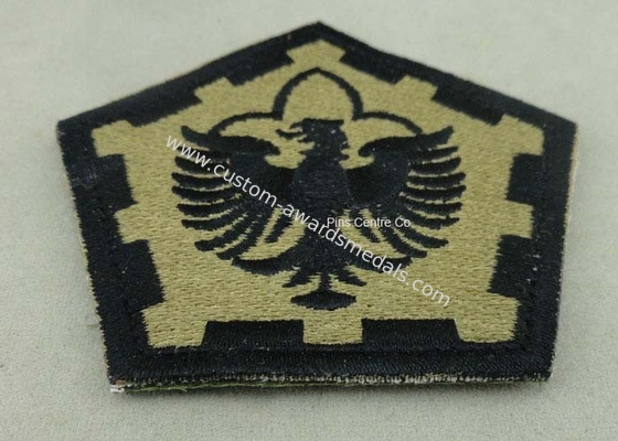 The Pentagon Clothes Patches Badges , Custom Embroidery Patches With Velcro