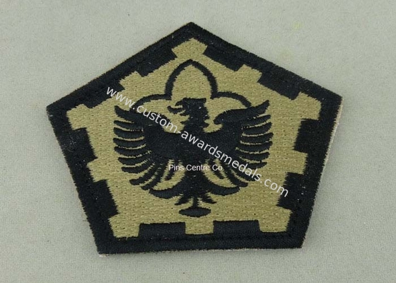 The Pentagon Clothes Patches Badges , Custom Embroidery Patches With Velcro