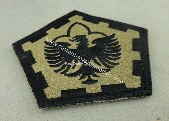 The Pentagon Clothes Patches Badges , Custom Embroidery Patches With Velcro