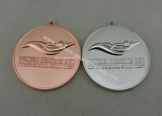 Multi Plating 3D Die Casting Sport Medals , Customized Awards Medals By Stamping