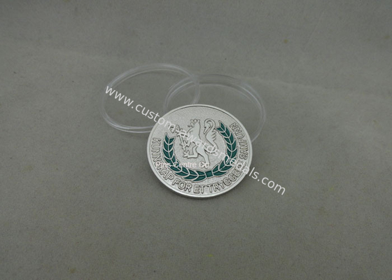 Personalized Soft Enamel Coins , Zinc Alloy Die Stamped Memorial Coin