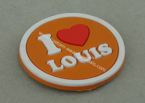 Multi Color Customized Plastic Coaster , Soft PVC Promotional Luggage Tag