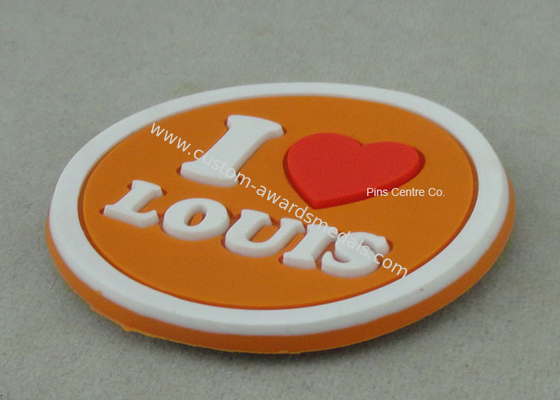 Multi Color Customized Plastic Coaster , Soft PVC Promotional Luggage Tag