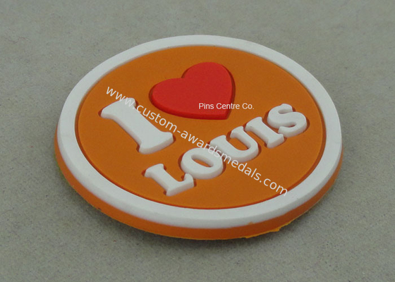 Multi Color Customized Plastic Coaster , Soft PVC Promotional Luggage Tag