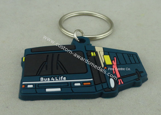 Custom Soft PVC Keychain , Promotional 2D Custom Rubber Keychains