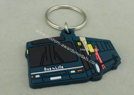 Custom Soft PVC Keychain , Promotional 2D Custom Rubber Keychains