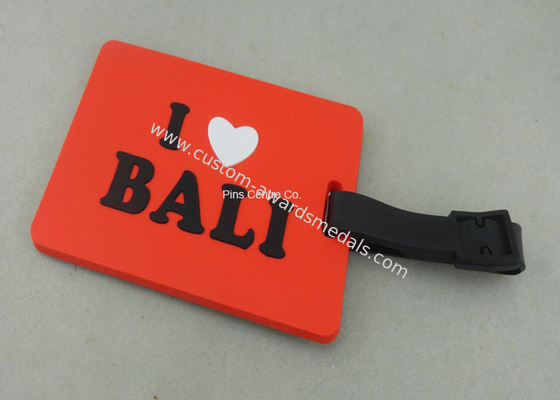 Soft PVC Rubber Silicone Leather Custom Luggage Tags Customized