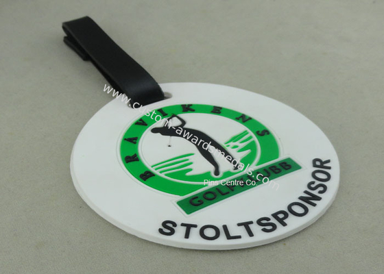 Customized 3D Design Soft PVC Plastic Luggage Tags / Personalized Bag Tags