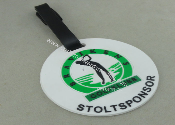 Customized 3D Design Soft PVC Plastic Luggage Tags / Personalized Bag Tags