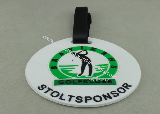 Customized 3D Design Soft PVC Plastic Luggage Tags / Personalized Bag Tags
