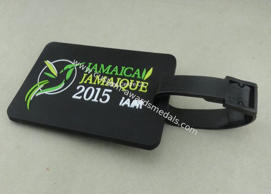 Personalized Soft PVC Luggage Tag , 2D Eco Friendly Rubber Personalized Luggage Tags