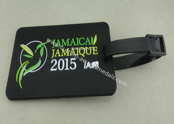 Personalized Soft PVC Luggage Tag , 2D Eco Friendly Rubber Personalized Luggage Tags