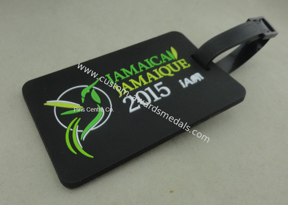 Personalized Soft PVC Luggage Tag , 2D Eco Friendly Rubber Personalized Luggage Tags