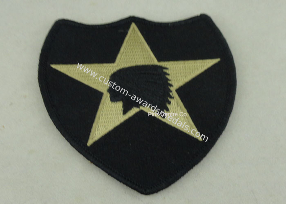 USA Military Personalised Embroidered Badges , Embroidery Custom Cloth Patches