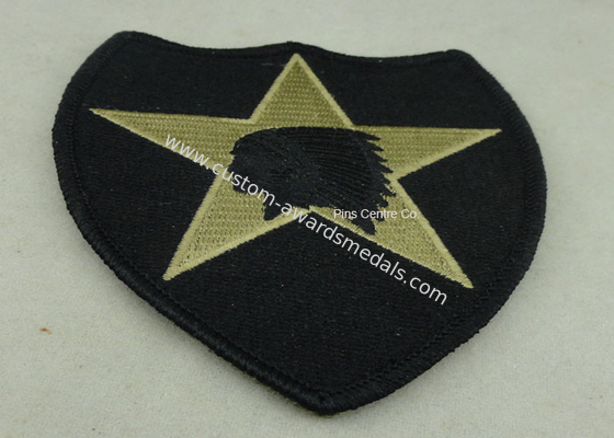 USA Military Personalised Embroidered Badges , Embroidery Custom Cloth Patches