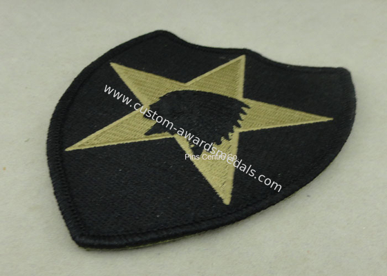 USA Military Personalised Embroidered Badges , Embroidery Custom Cloth Patches