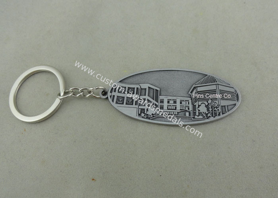 Scuba Diving Metal Pewter Promotional Keychain with Antique Brass Plating for Promotional Gift