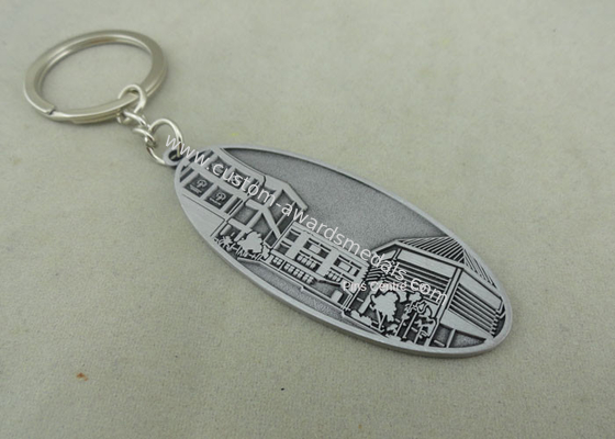 Scuba Diving Metal Pewter Promotional Keychain with Antique Brass Plating for Promotional Gift