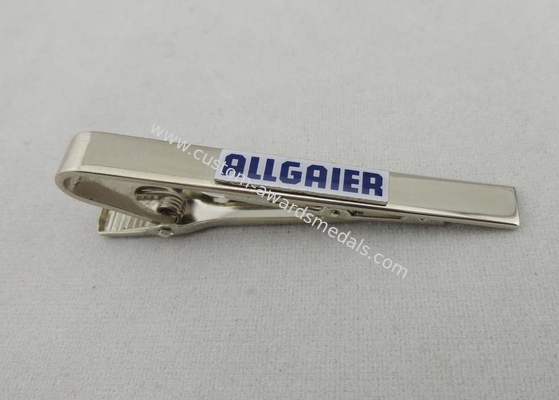 Silk Screen Printing Personalized Tie Bar, 0.8 mm Thickness Stainless Steel