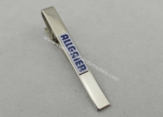 Silk Screen Printing Personalized Tie Bar, 0.8 mm Thickness Stainless Steel