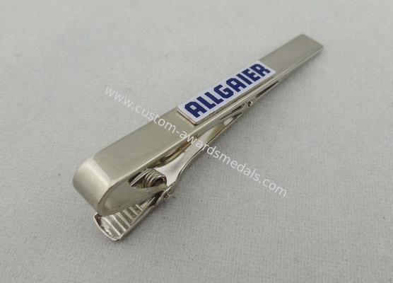 Silk Screen Printing Personalized Tie Bar, 0.8 mm Thickness Stainless Steel