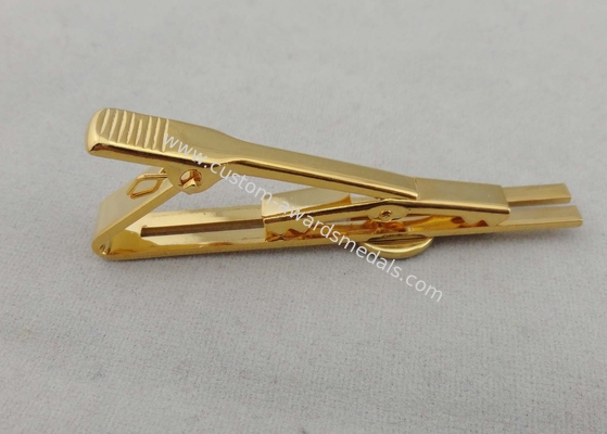 Offset Printing Personalized Tie Bar , Iron Material With Epoxy Metal Border