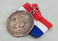 University Ribbon Medals , Die Casting , 3D And Antique Copper Plating For Gift