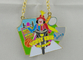 3.5mm Color Clown Logo Personalized Carnival Medal For Kids With Gold Chain