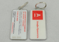 Double Side Offset Printing Promotional Keychain , Stainless Steel Square Keychain