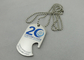Custom Logo Personalised Dog Tags With Bottle Opener , 800*2.4mm Ball Chain