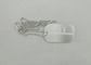 1.5mm Silver Personalised Dog Tags For Dogs , Aluminum Silk Screen Printing