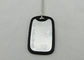 Aluminum Customizable Personalised Dog Tags For Men With Silicone Frame