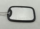 Aluminum Customizable Personalised Dog Tags For Men With Silicone Frame