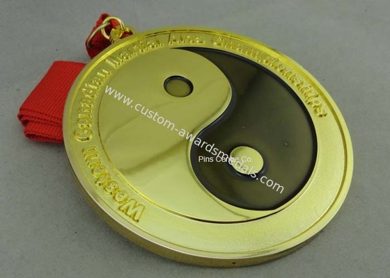 Customized Karate Medals , Judo Taekwondo Jiu - jitsu Medals , Zinc Alloy Martial Arts Medals.