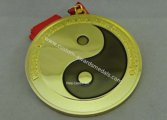 Customized Karate Medals , Judo Taekwondo Jiu - jitsu Medals , Zinc Alloy Martial Arts Medals.