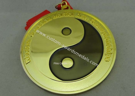 Customized Karate Medals , Judo Taekwondo Jiu - jitsu Medals , Zinc Alloy Martial Arts Medals.