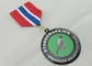 Round Reward Custom Medal Awards With Ribbon , Brass Offset Printing