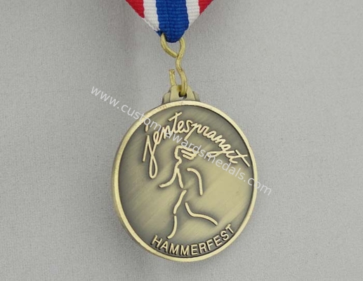 Hammerfest Custom Awards Medals / 2.0mm Laser Engraved Raised Metal